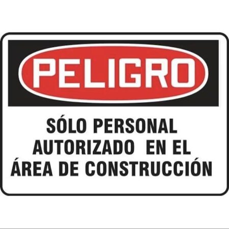 Accuform OSHA DANGER Safety Sign CONSTRUCTIO SHMCRT133VP
